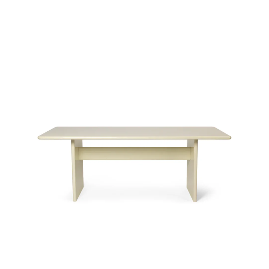 FERM LIVING | RINK DINING TABLE - 200 X 90 - EGGSHELL | $2,679.00 - Image 1