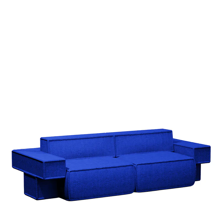 SECOLO | TADAO COBALT BOUCLE` SOFA | $18,520 - Image 1