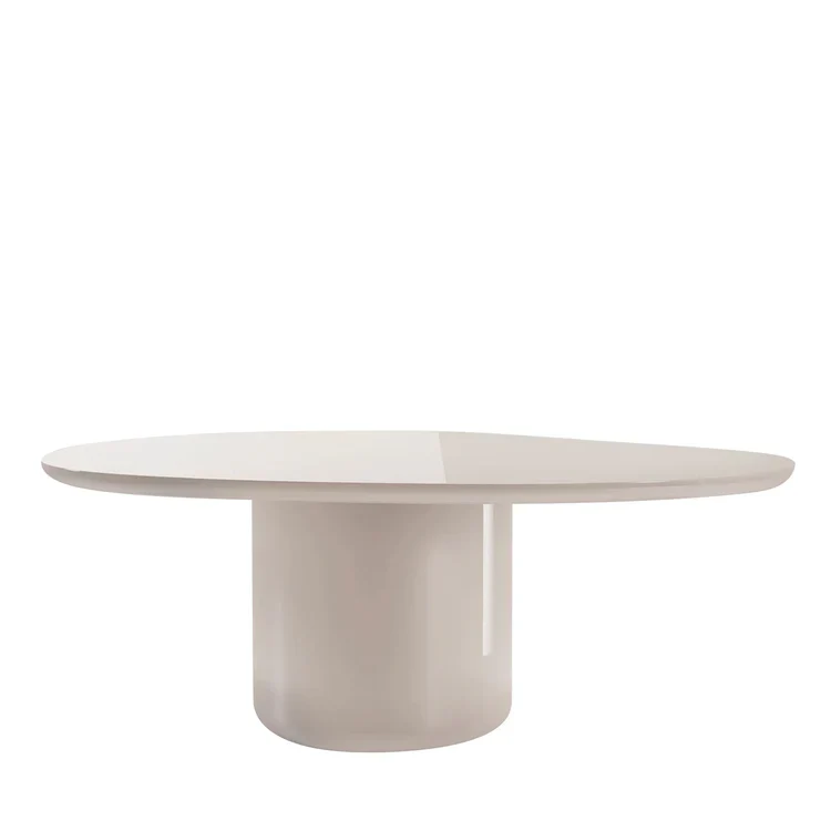 SECOLO | LAGHI I GLOSSY TORTORA WOOD DINING TABLE | $15,455 - Image 1