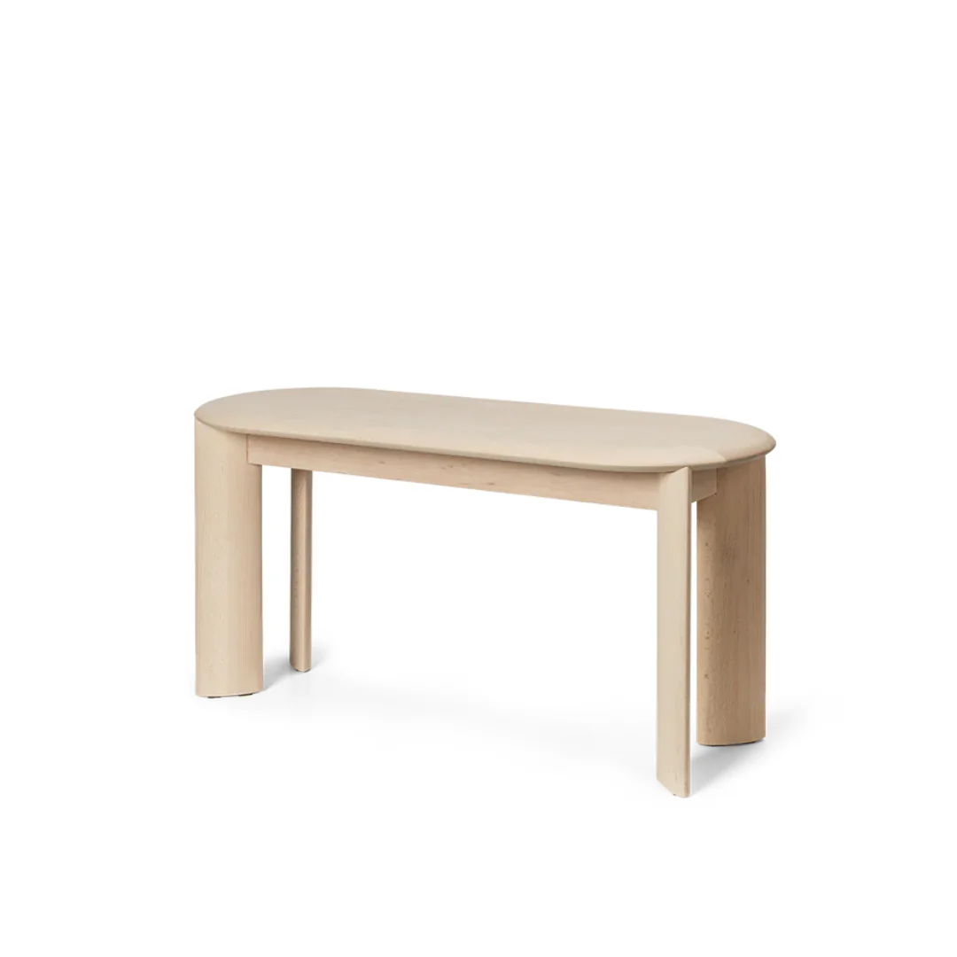 FERM LIVING | BEVEL BENCH - WHITE OILED BEECH | $989.00 - Image 1