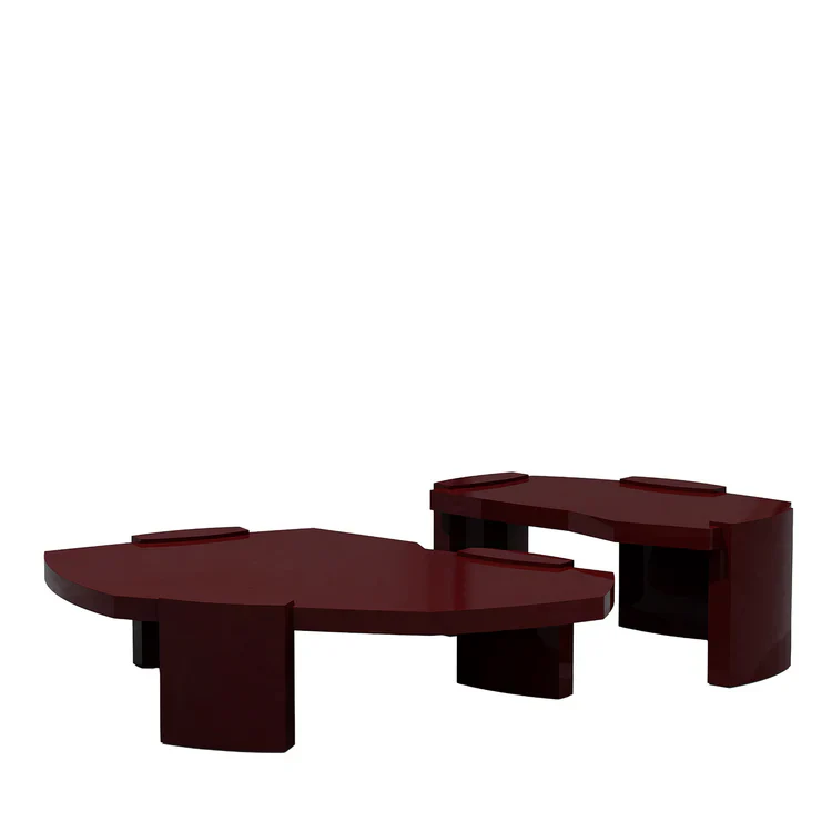 SECOLO | SET OF 2 KORA BORDEAUX COFFEE TABLE | $13,565 - Image 1
