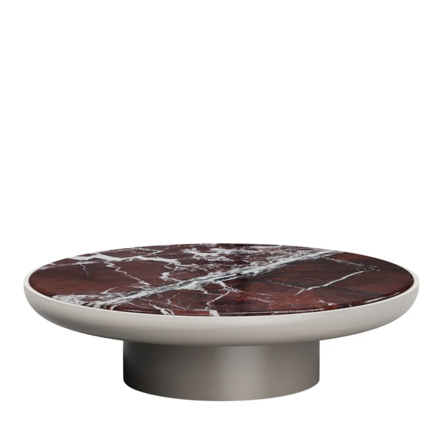 SECOLO | ROMO ROUND MARBLE AND WOOD COFFEE TABLE | $9,585 - Image 1