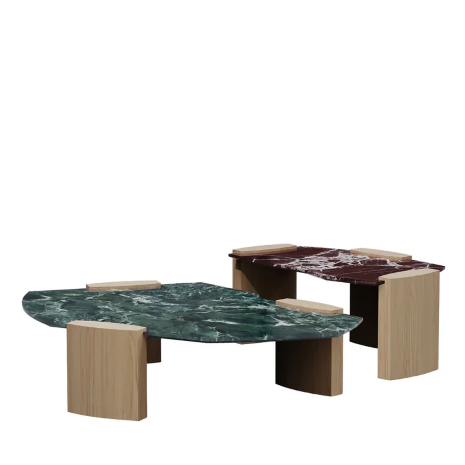 SECOLO | SET OF TWO KORA SIDE AND COFFEE TABLES | $16,315 - Image 1