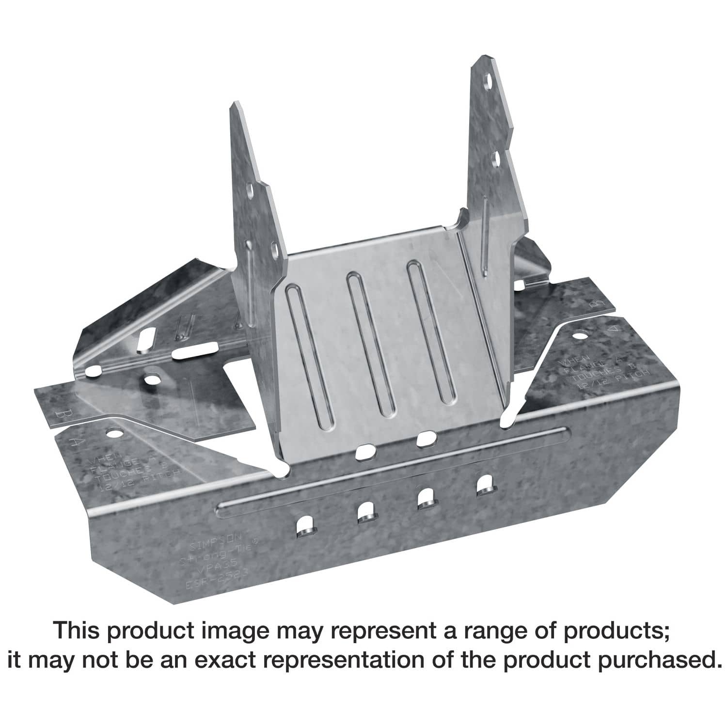 Simpson Strong-Tie VPA2 VPA Galvanized Variable-Pitch Connector for 1-1/2-in. Joist - Image 1