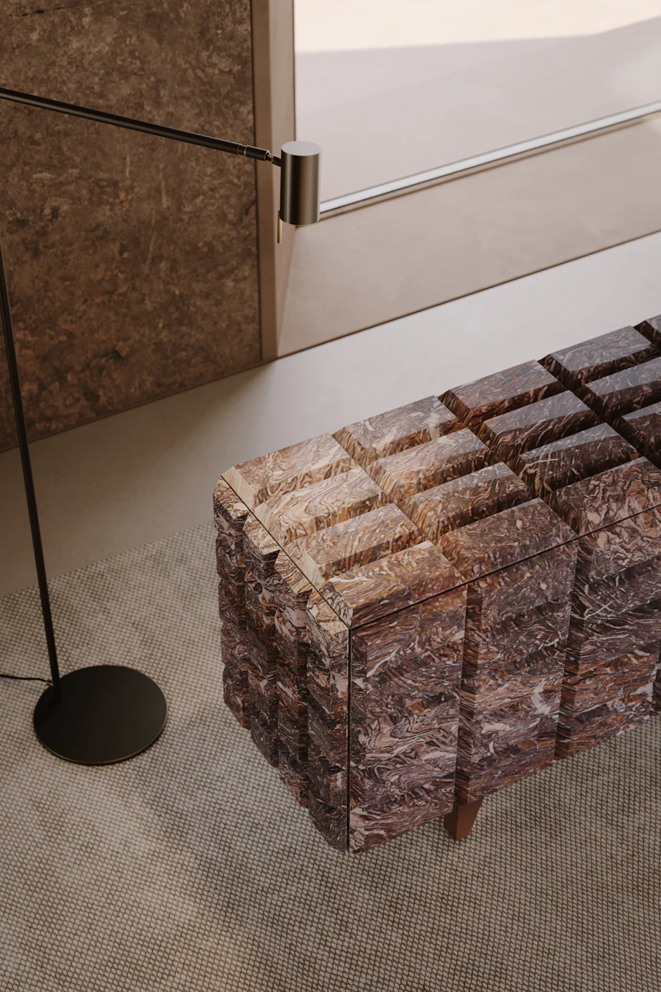 VENICEM Rectus Floor Light - $3,400.00 - Image 2