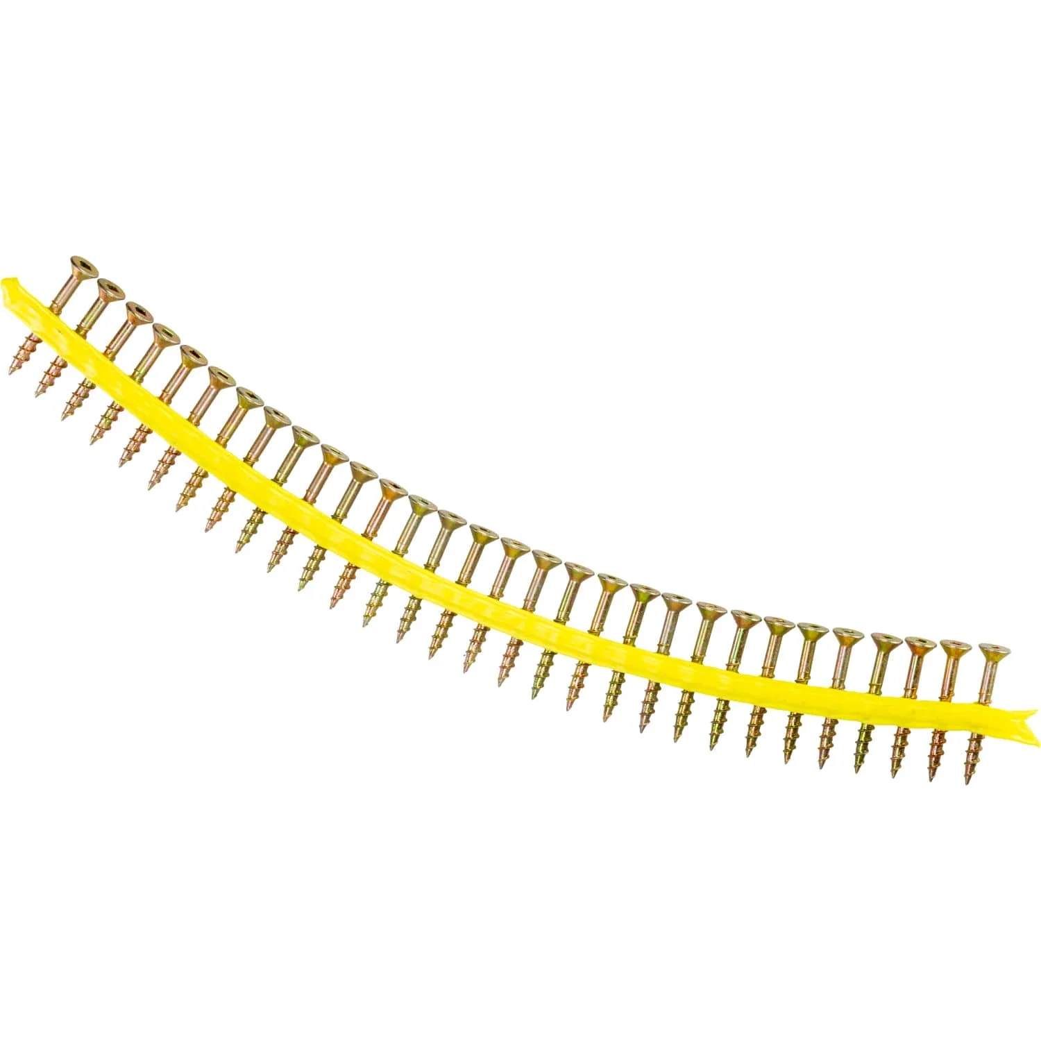 Simpson Strong-Tie WSC112S WSC Wood Screw (Collated),  #8 x 1-1/2-in. #2 Square, Flat Head, Yellow Zinc, 2000-Pack - Image 3