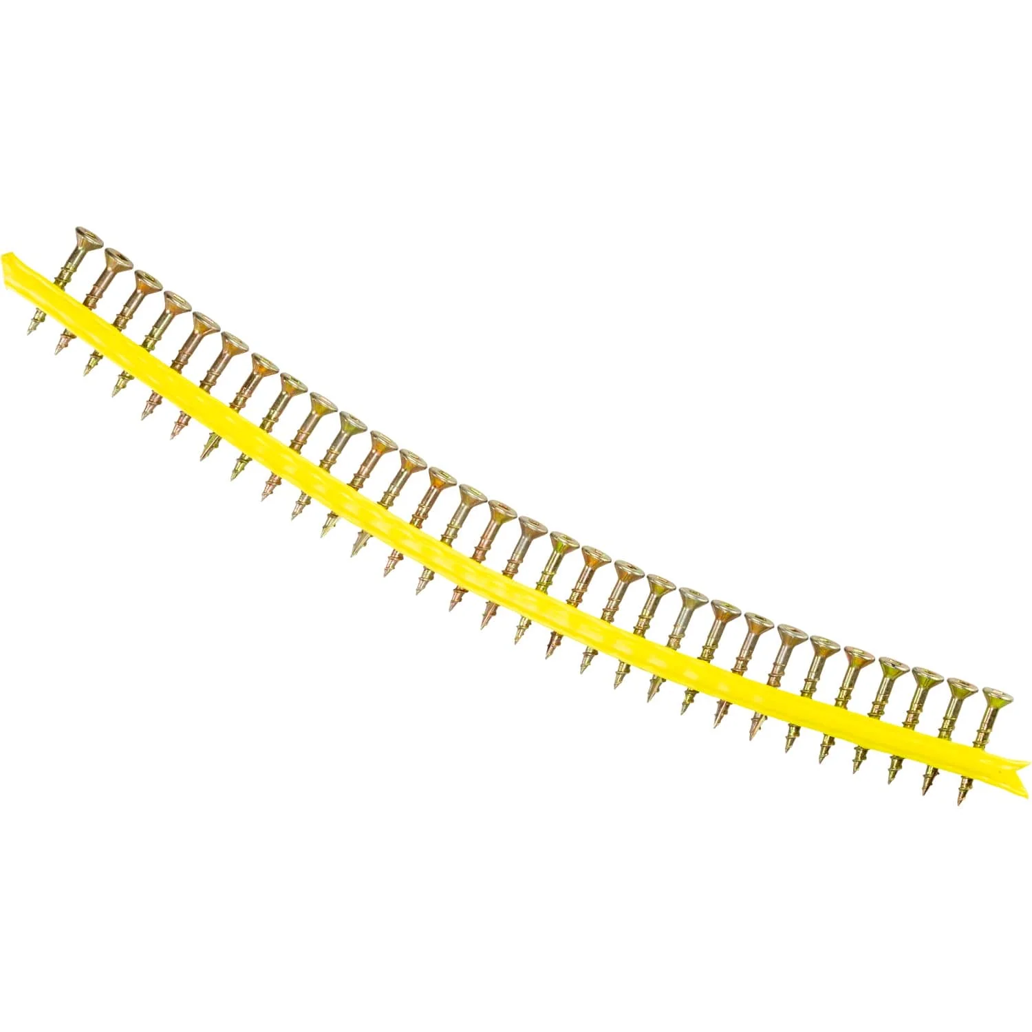 Simpson Strong-Tie WSC114S-17 WSC Wood Screw (Collated),  #8 x 1-1/4-in. #2 Square, Flat Head, Yellow Zinc, 2500-Pack - Image 3