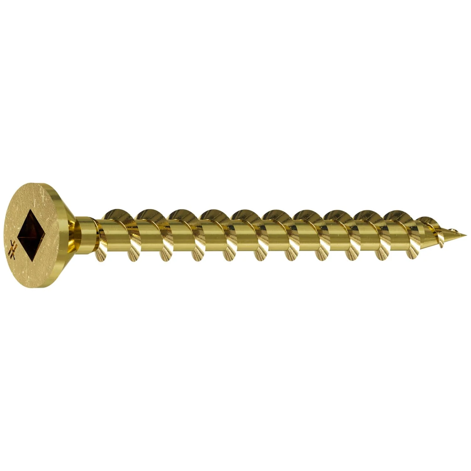Simpson Strong-Tie WSCLT134S WSCLT Wood Screw (Collated),  #8 x 1-3/4-in. #2 Square, Flat Head, Yellow Zinc, 2000-Pack - Image 3