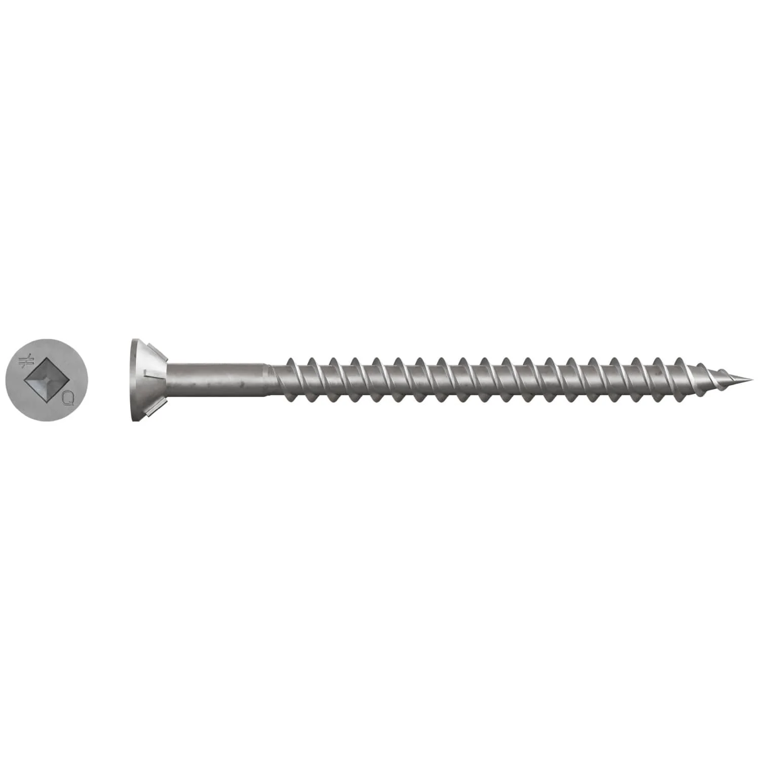 Simpson Strong-Tie WSTD212S WSTD Roofing Tile Screw (Collated),  #8 x 2-1/2-in. #3 Square, Flat Head, 1500-Pack - Image 2
