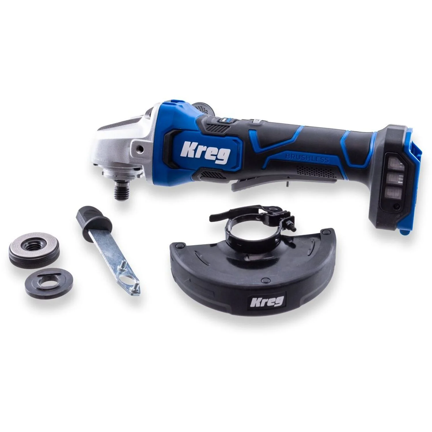 Kreg KPTAG450B 20V Ionic Drive 4 1/2-in. – 5-in. Angle Grinder, Tool Only