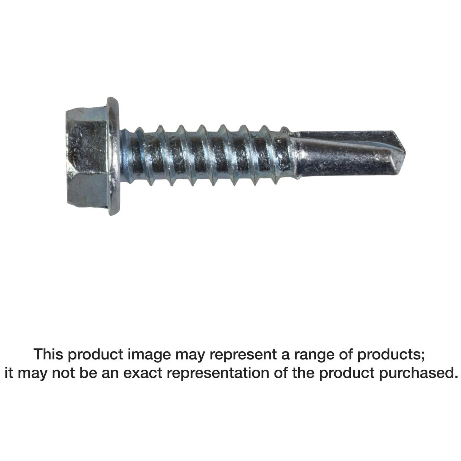Simpson Strong-Tie X1S1016 Strong-Drive Self-Drilling X Metal Screw (Collated),  #10 x 1-in. 5/16 Hex, Clear Zinc, 1500-Pack