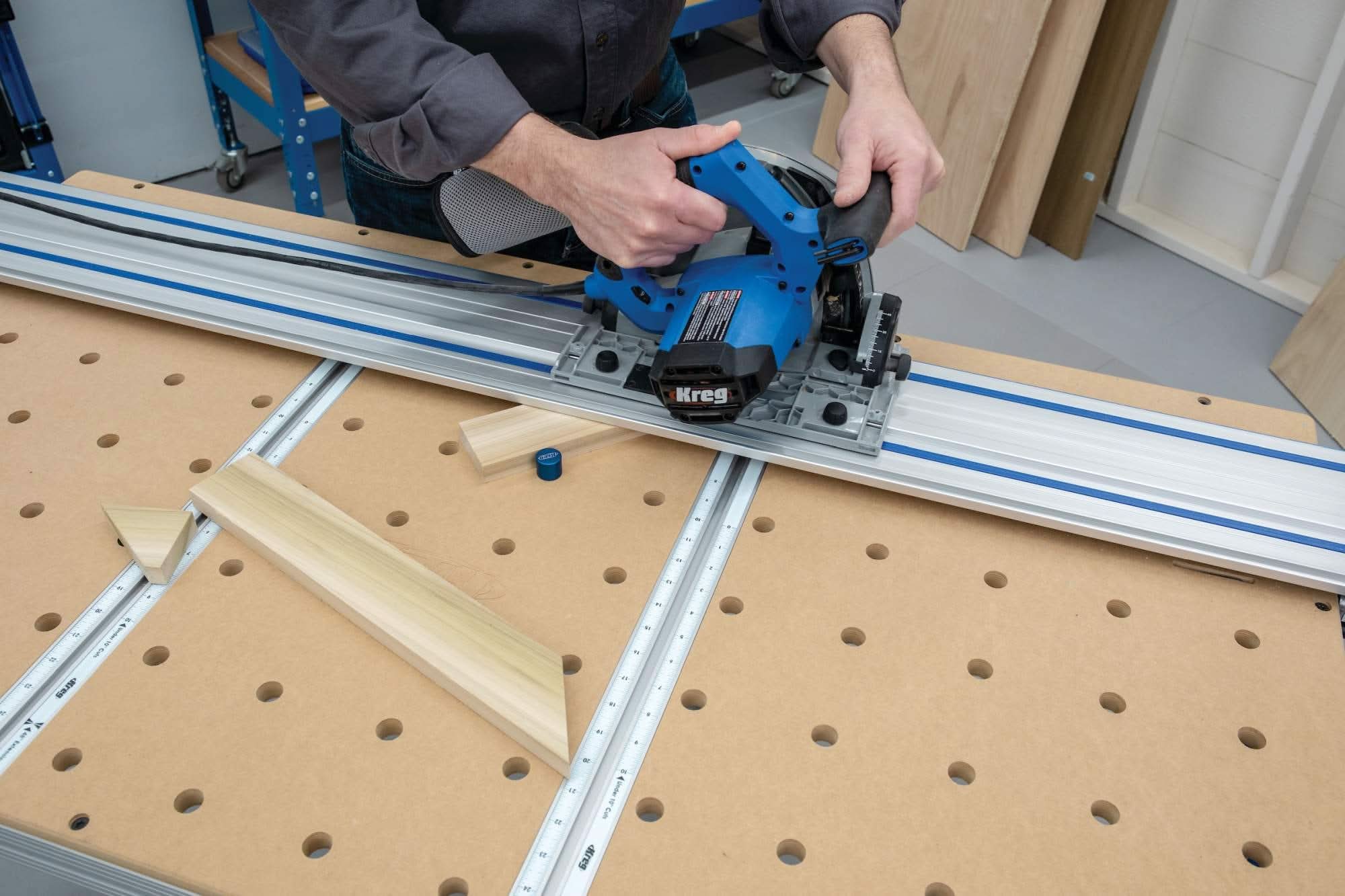 Kreg ACS3000 Adaptive Cutting System Plunge Saw / Project Table / Track Master Kit - Image 3