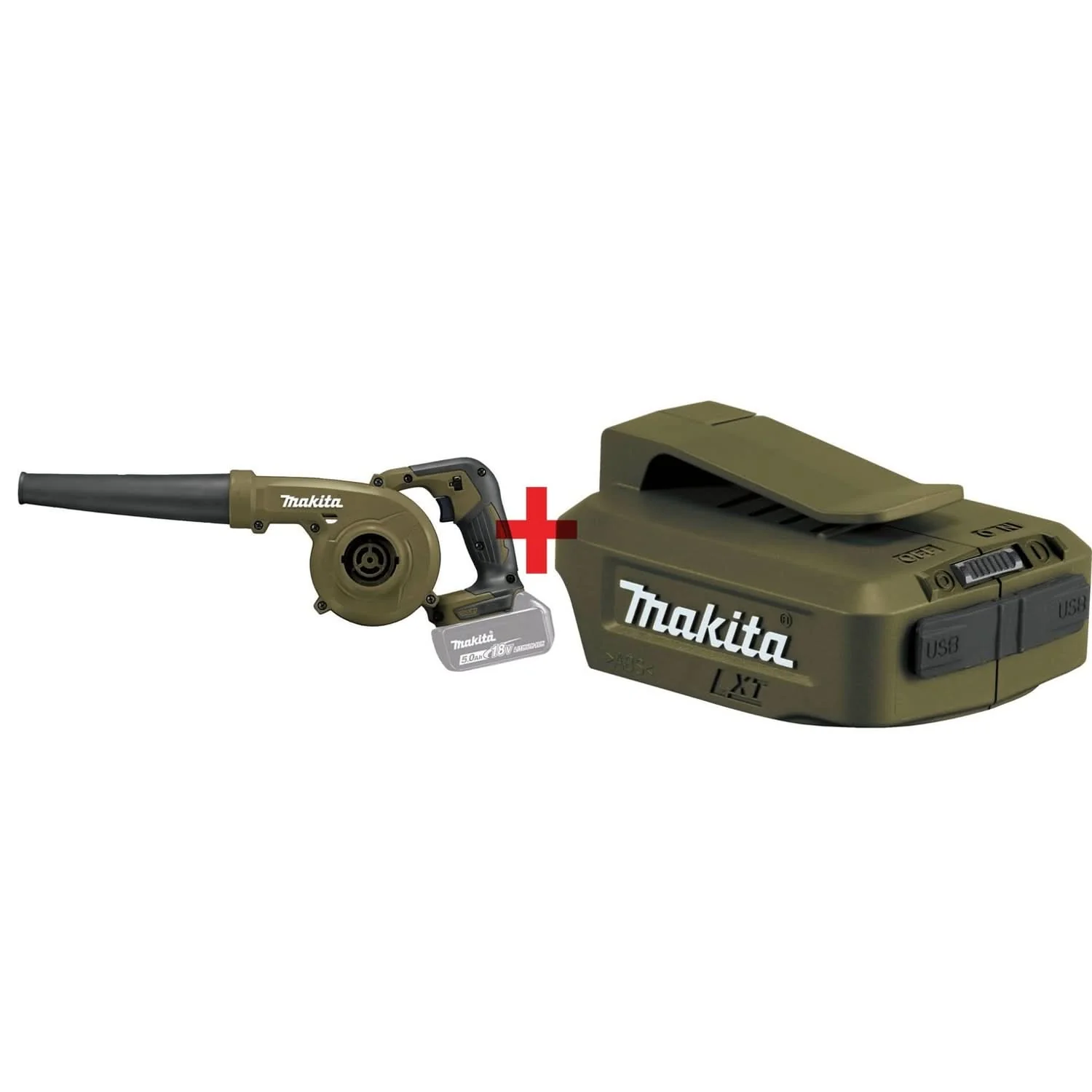 Makita Outdoor Adventure 18V LXT Blower, Tool Only with Cordless Power Source (Bare Tool) - Image 1