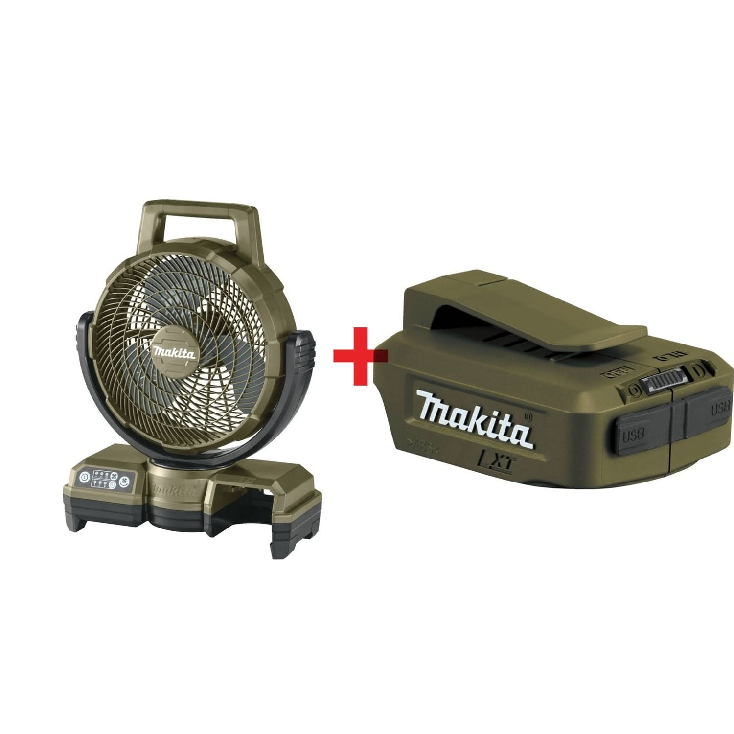 Makita Outdoor Adventure 18V LXT 9-1/4" Fan, Tool Only with Cordless Power Source (Bare Tool) - Image 1