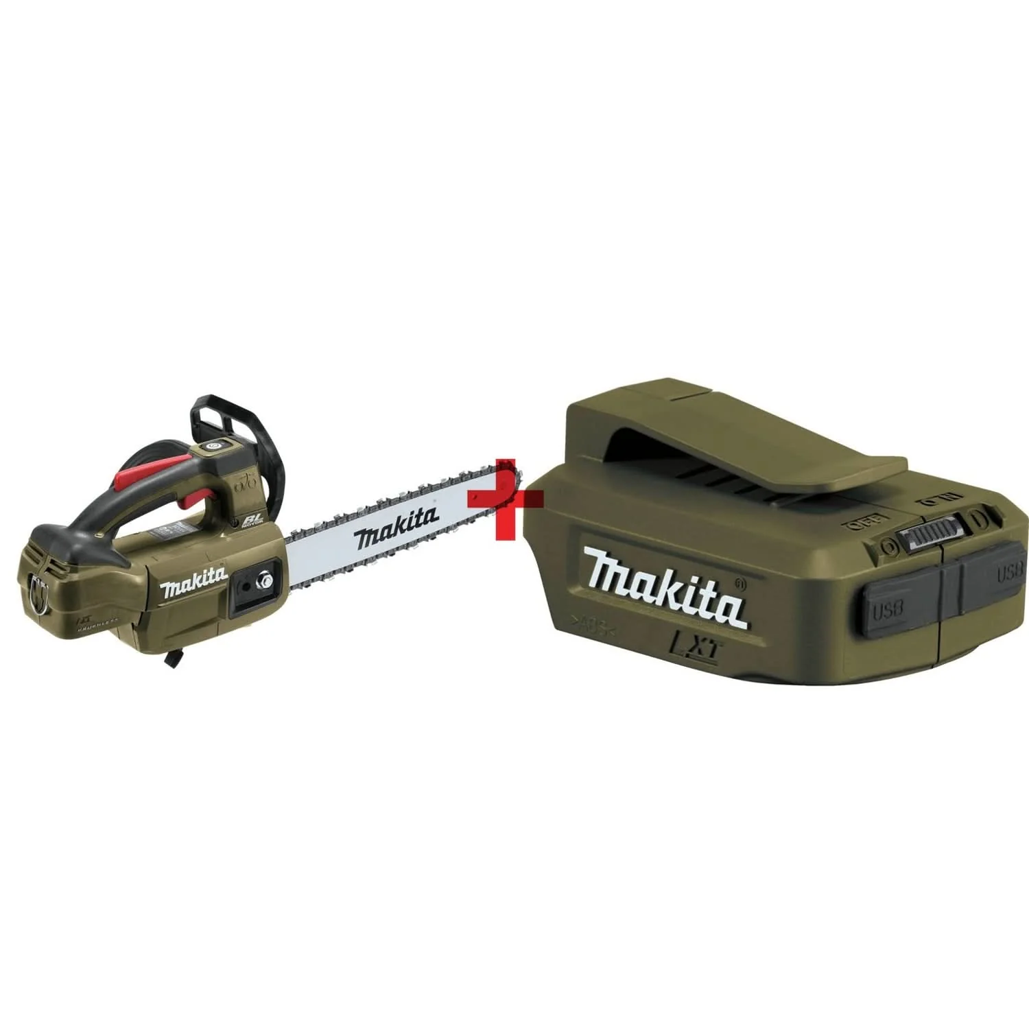 Makita Outdoor Adventure 18V LXT 12" Top Handle Chain Saw, Tool Only with Cordless Power Source (Bare Tool) - Image 1