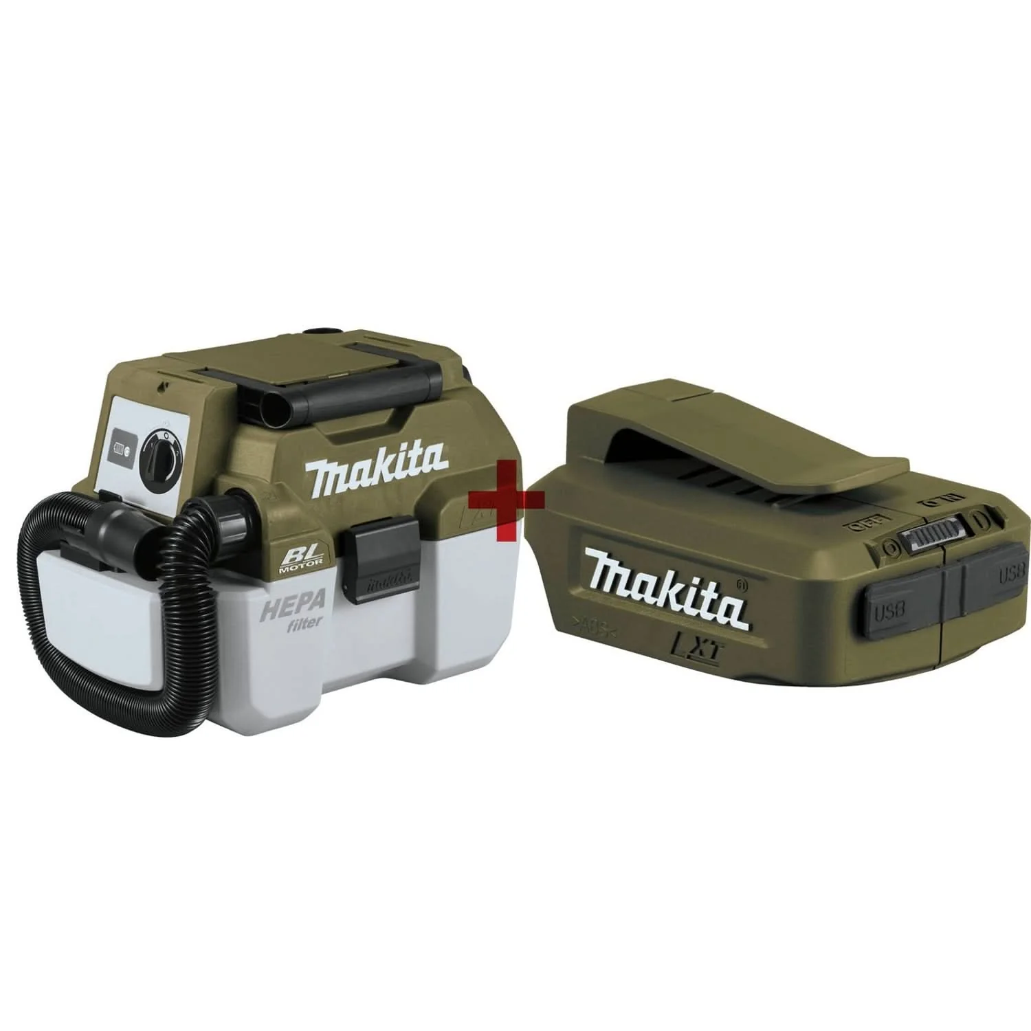 Makita Outdoor Adventure 18V LXT Brushless Wet/Dry Vacuum (Bare Tool) with Cordless Power Source (Bare Tool) - Image 1
