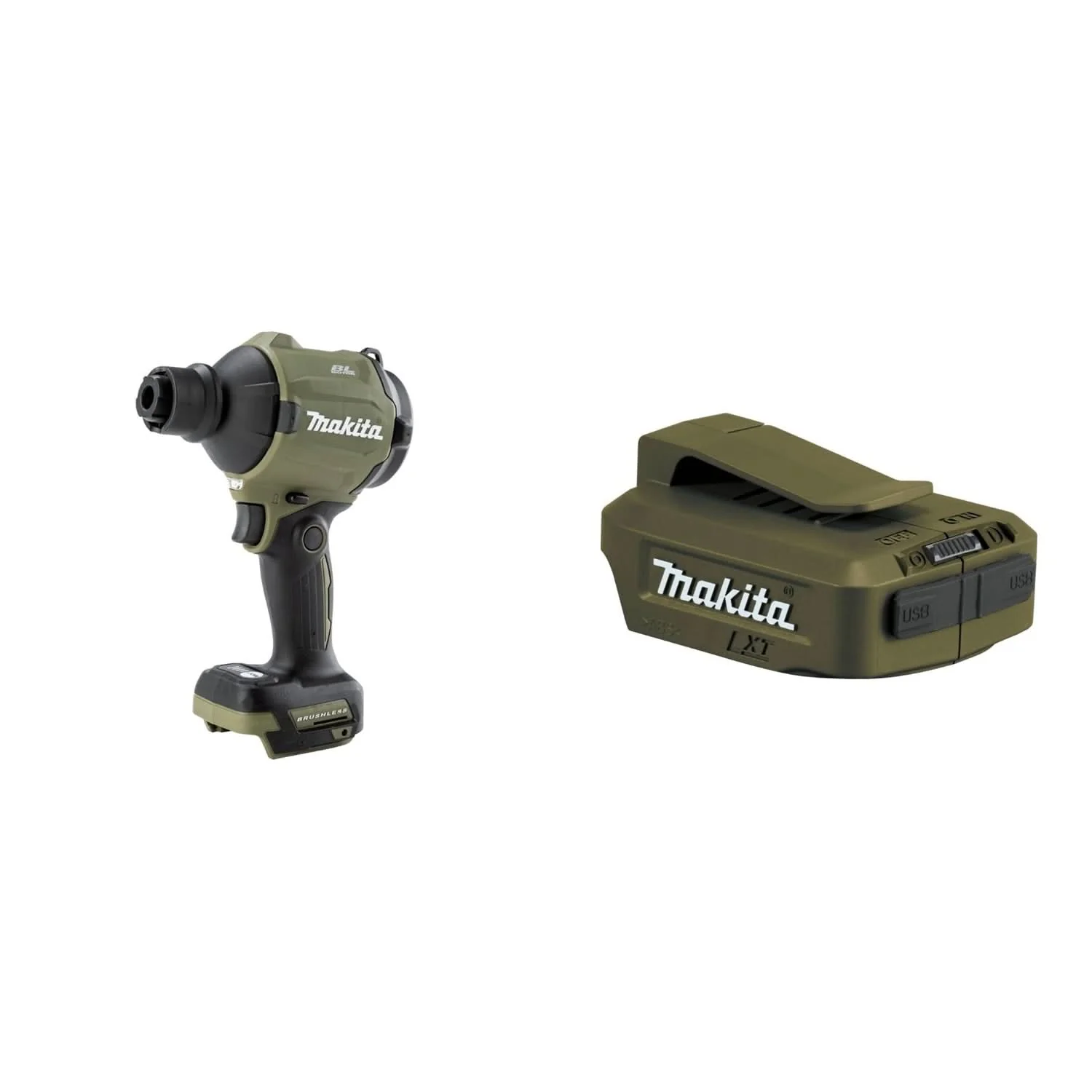 Makita Outdoor Adventure 18V LXT Brushless High Speed Blower/Inflator with 18V LXT Cordless Power Source (Bare Tools) - Image 1