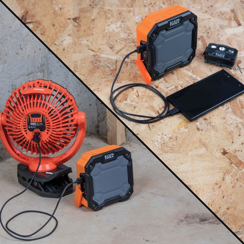 Klein AEPJS3 Portable Bluetooth Jobsite Speaker with Magnet and Hook - Image 3