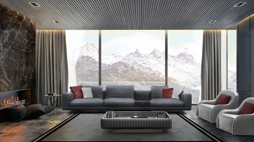 TAU RECTANGULAR LEATHER COFFEE TABLE | STARTS FROM $11,456.00 - Image 3