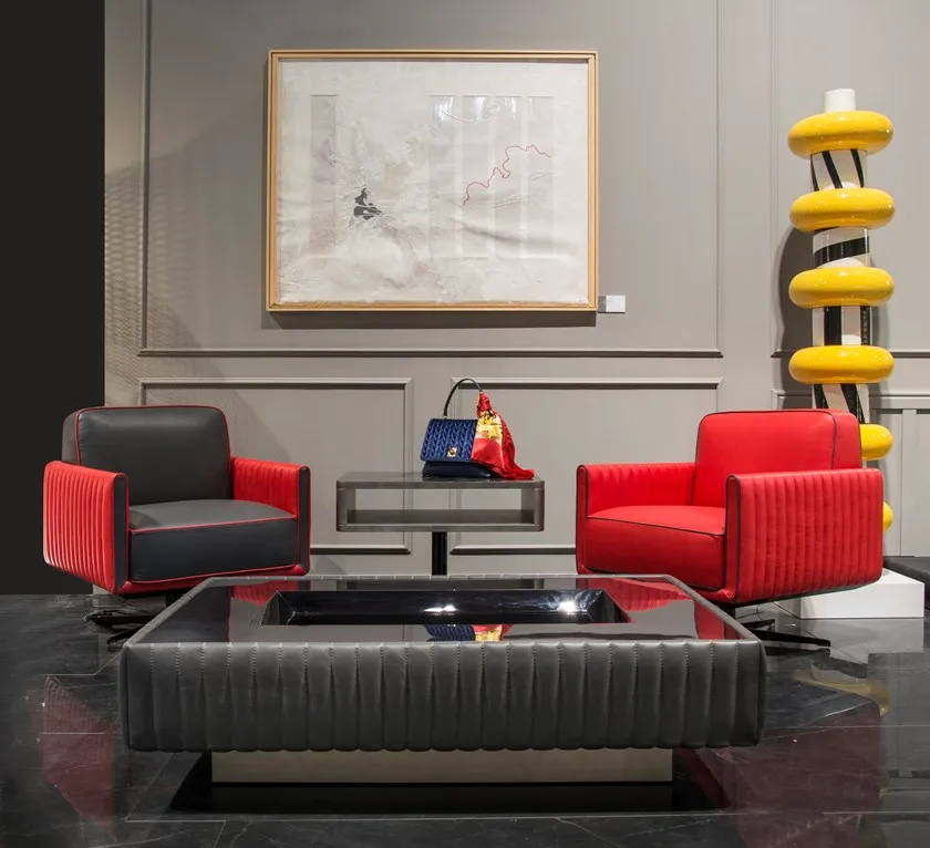 TAU RECTANGULAR LEATHER COFFEE TABLE | STARTS FROM $11,456.00 - Image 2