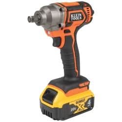 Klein Tools BAT20CW1 Battery-Operated Compact Impact Wrench, 1/2-Inch Detent Pin, Full Kit - Image 2
