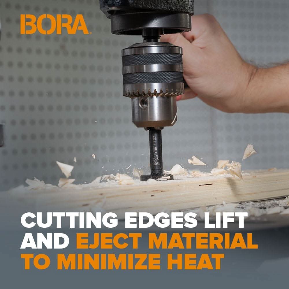 Bora BFB-009706 Tempest Forstner Bit 1/2" Dia x 1/4"S x 3-1/2" OAL - Image 3