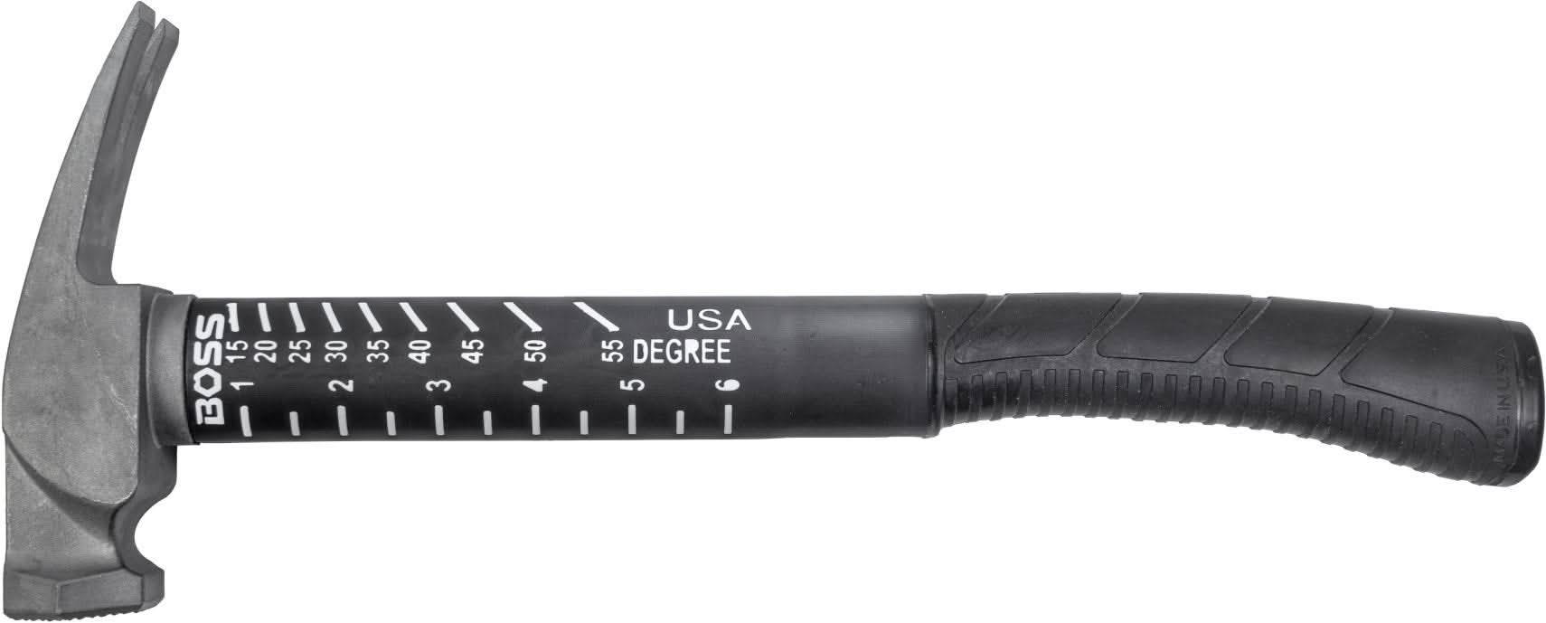 Boss Hammers BH14TIPFS 14 oz Titanium Hybrid Smooth Face Hammer with Fiberglass Handle - Image 2