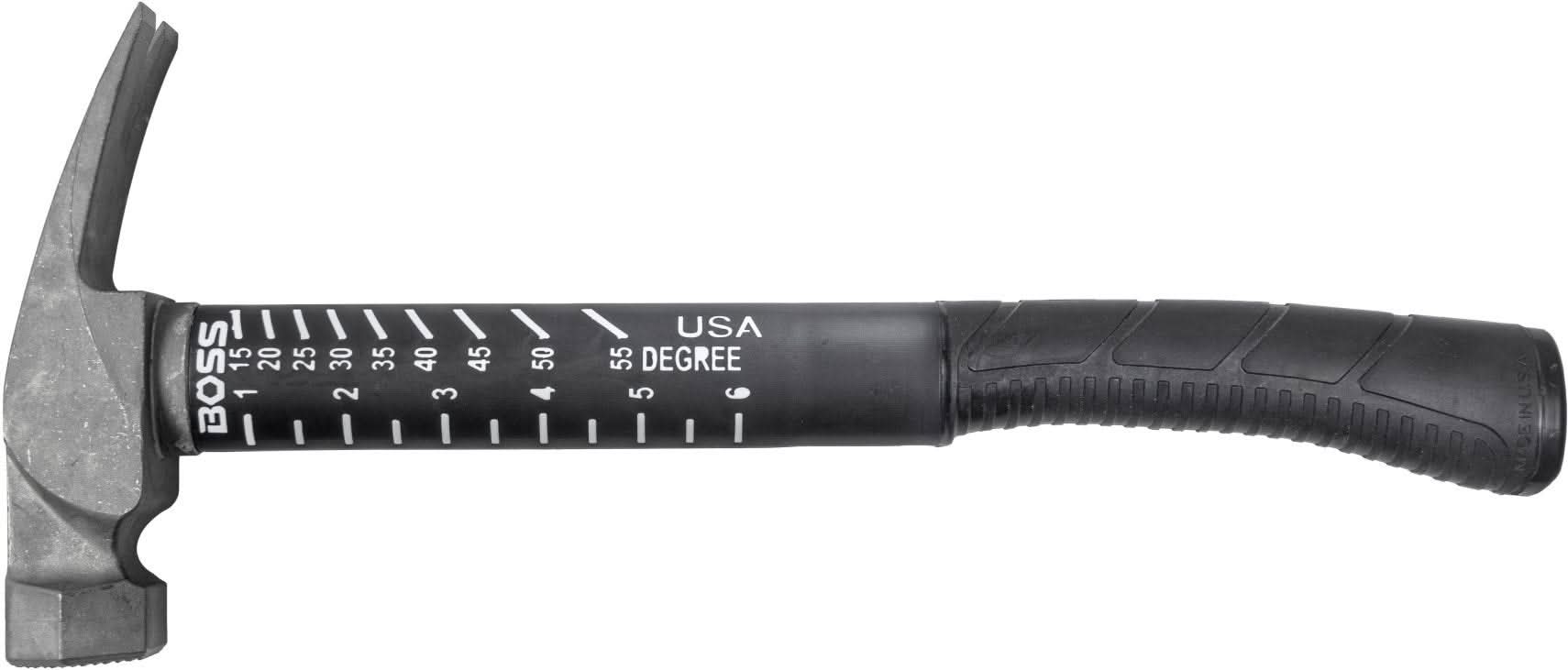 Boss Hammers BH16TIPFS 16 oz Titanium Hybrid Smooth Face Hammer with Fiberglass Handle - Image 2