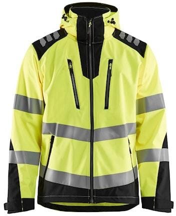 Blaklader 47882513 Hi-Vis Softshell Jacket, High-Visibility Yellow / Black - Image 1