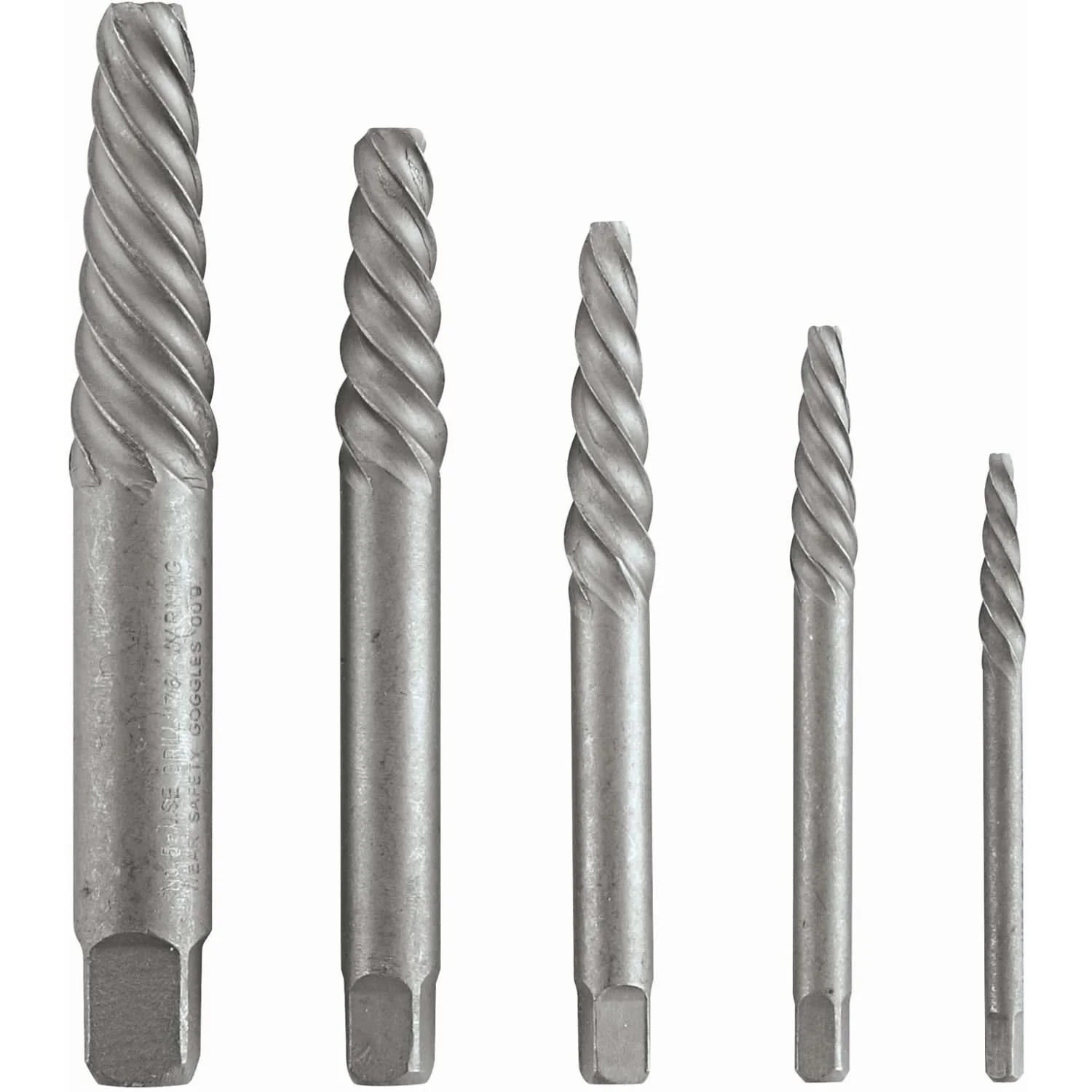 Bosch BSPE5S 5-Piece High-Carbon Steel Spiral Flute Screw Extractor Set - Image 1