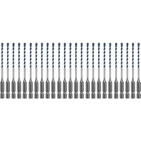 Bosch HCBG01B25T 25-Piece 1/8" x 4" BlueGranite Turbo Carbide Hammer Drill Bits - Image 1