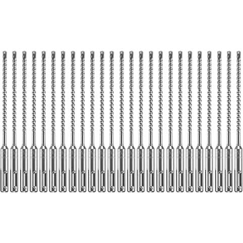 Bosch HCFC2011B25 25-Piece 3/16 In. x 4 In. x 6-1/2 In. SDS-plus Bulldog Xtreme Carbide Rotary Hammer Drill Bits - Image 1