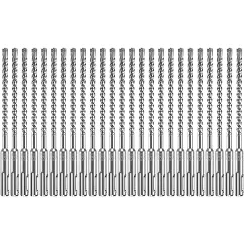 Bosch HCFC2041B25 25-Piece 1/4 In. x 4 In. x 6 In. SDS-plus Bulldog Xtreme Carbide Rotary Hammer Drill Bits - Image 1