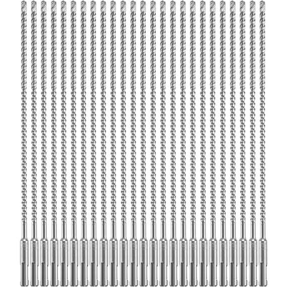 Bosch HCFC2044B25 25-Piece 1/4 In. x 10 In. x 12 In. SDS-plus Bulldog Xtreme Carbide Rotary Hammer Drill Bits - Image 1