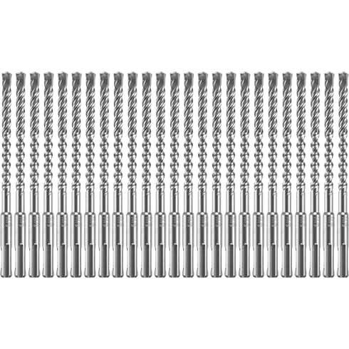 Bosch HCFC2051B25 25-Piece 5/16 In. x 4 In. x 6 In. SDS-plus Bulldog Xtreme Carbide Rotary Hammer Drill Bits - Image 1