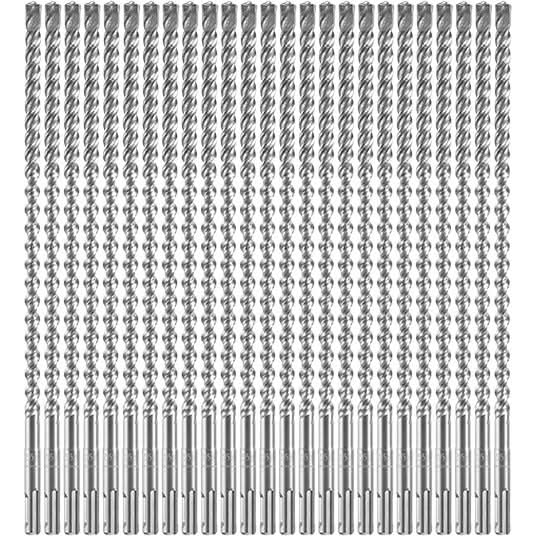 Bosch HCFC2064B25 25-Piece 3/8 In. x 10 In. x 12 In. SDS-plus Bulldog Xtreme Carbide Rotary Hammer Drill Bits - Image 1