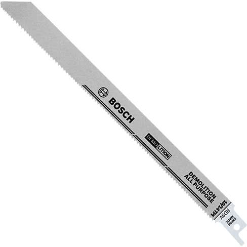 Bosch RD9V 5-Piece 9″ 5/8 V TPI All-Purpose Demolition for Wood with Nails Reciprocating Saw Blades