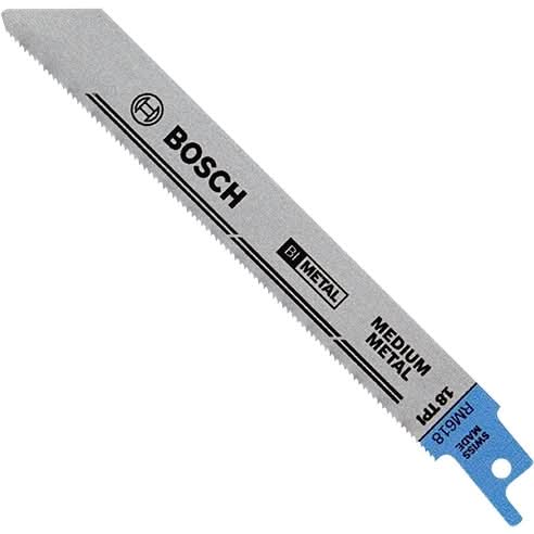 Bosch RM618 5-Piece 6 In. 18 TPI Metal Reciprocating Saw Blades