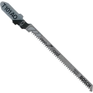 Bosch T101AO100 100-Piece 3-1/4 In. 20 TPI Clean for Wood T-Shank Jig Saw Blades