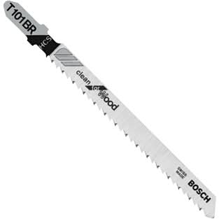 Bosch T101BR100 100-Piece 4 In. 10 TPI Reverse Pitch Clean for Wood T-Shank Jig Saw Blades - Image 1