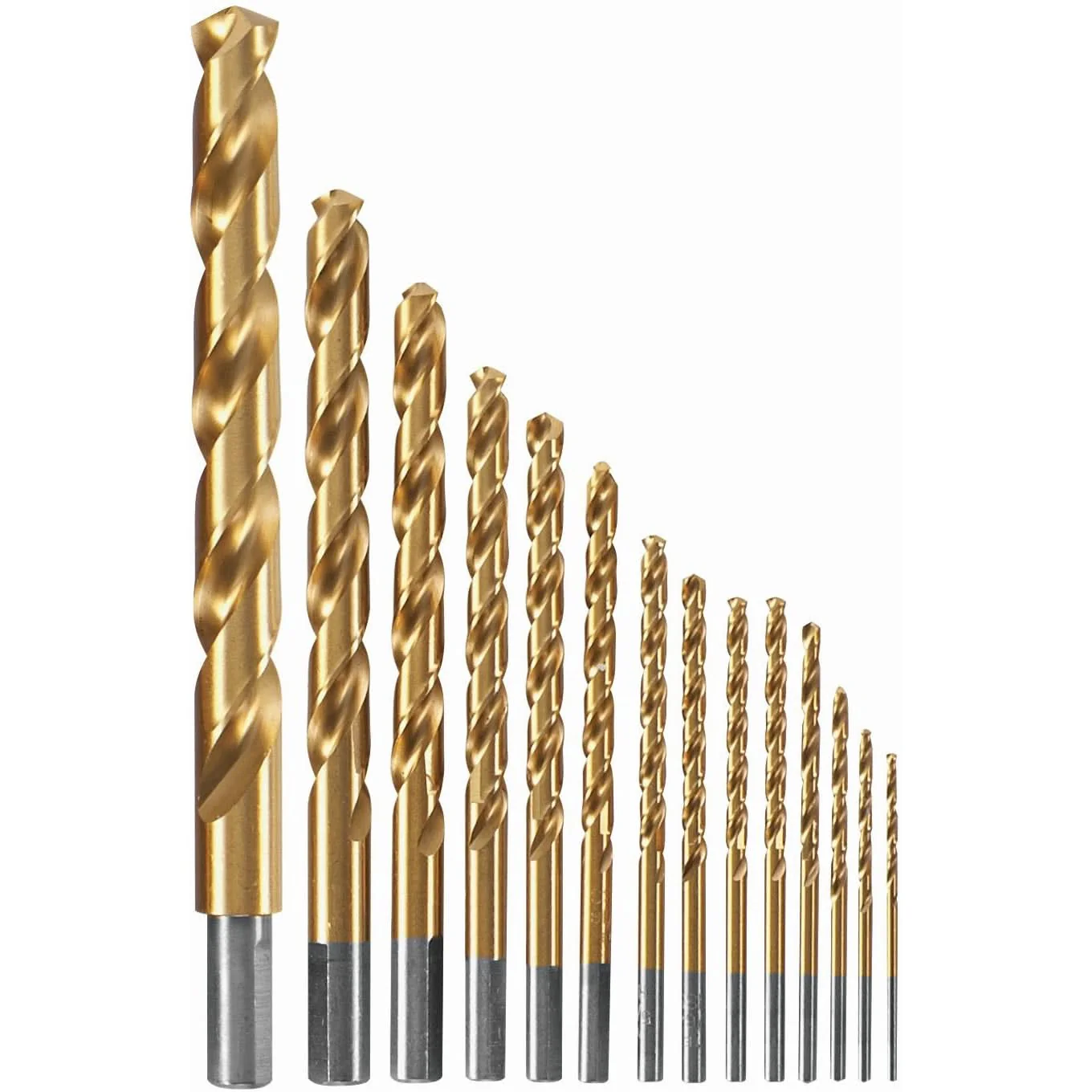 Bosch TI14 14-Piece Titanium-Coated Metal Drill Bit Set - Image 1