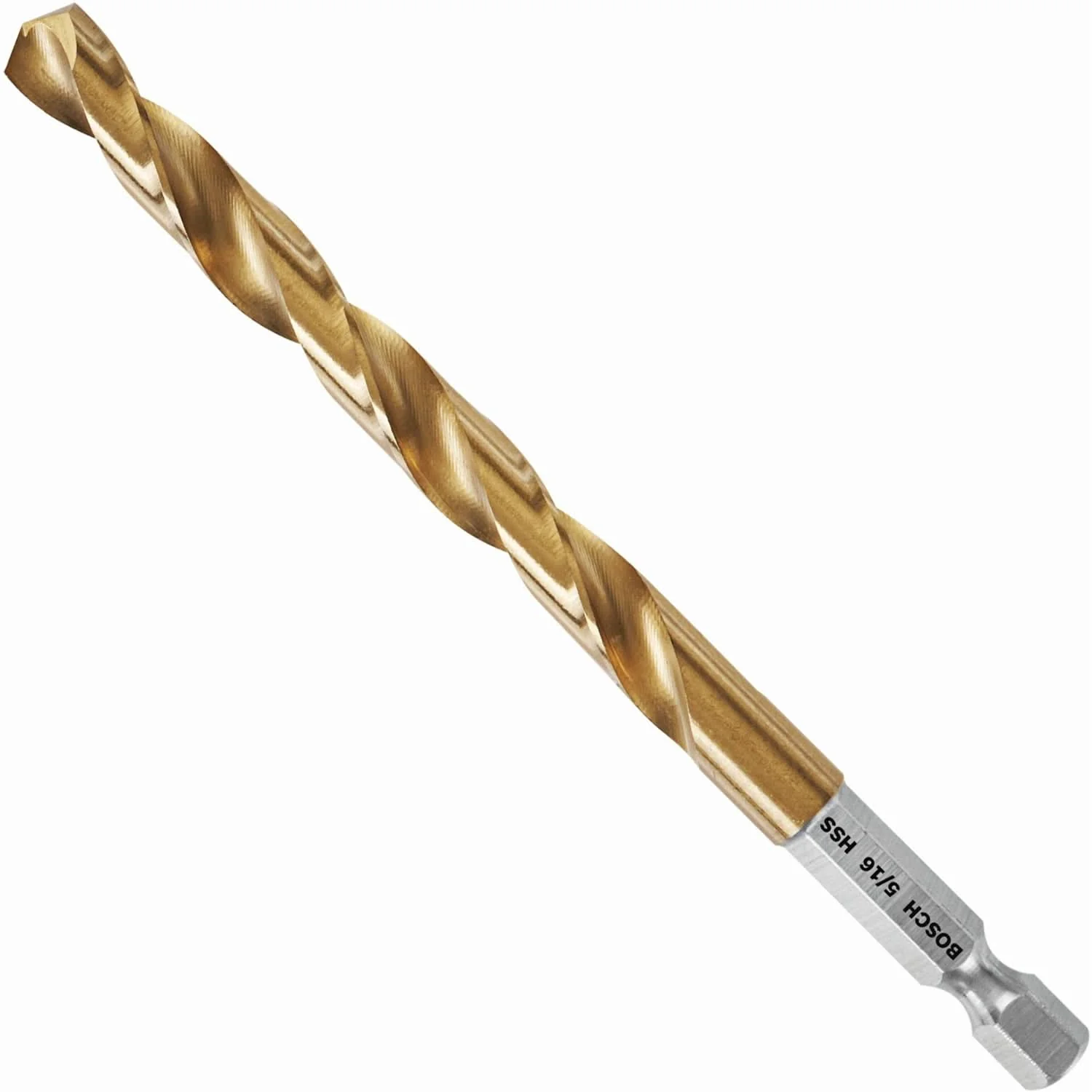 Bosch TI2147 5/16 In. x 4-1/2 In. Titanium-Coated Drill Bit - Image 1