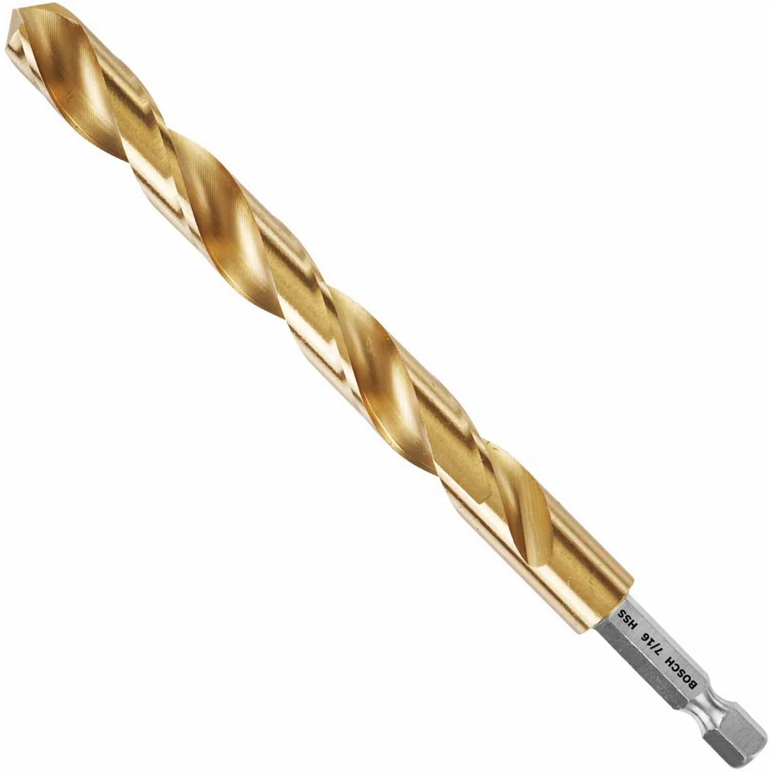 Bosch TI2155 7/16 In. x 5-1/2 In. Titanium-Coated Drill Bit - Image 1
