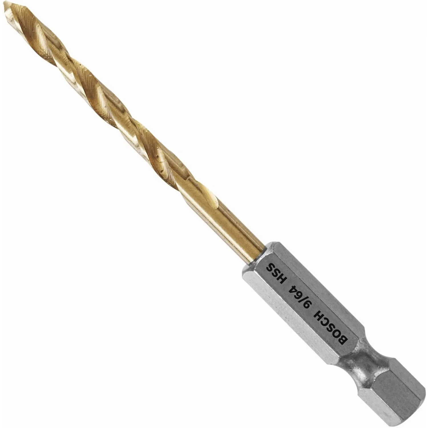 Bosch TI4136 12-Piece 9/64 In. x 2-7/8 In. Titanium-Coated Drill Bit - Image 1