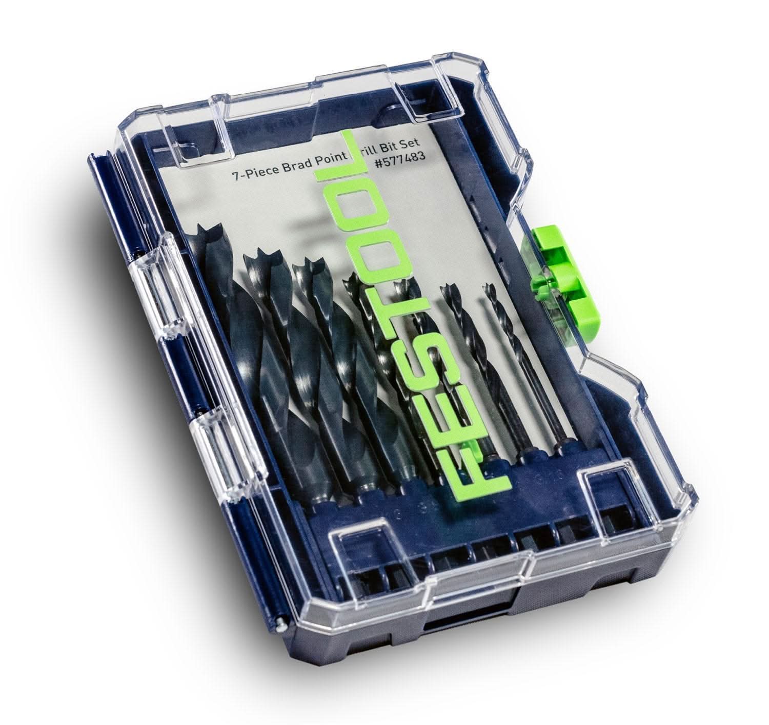 Festool TXS 18 SET HPC 4.0Ah Drill Kit with BKS D 1/8''-1/2'' CE/W/7 7-Piece Brad Point Drill Bit Set - Image 3