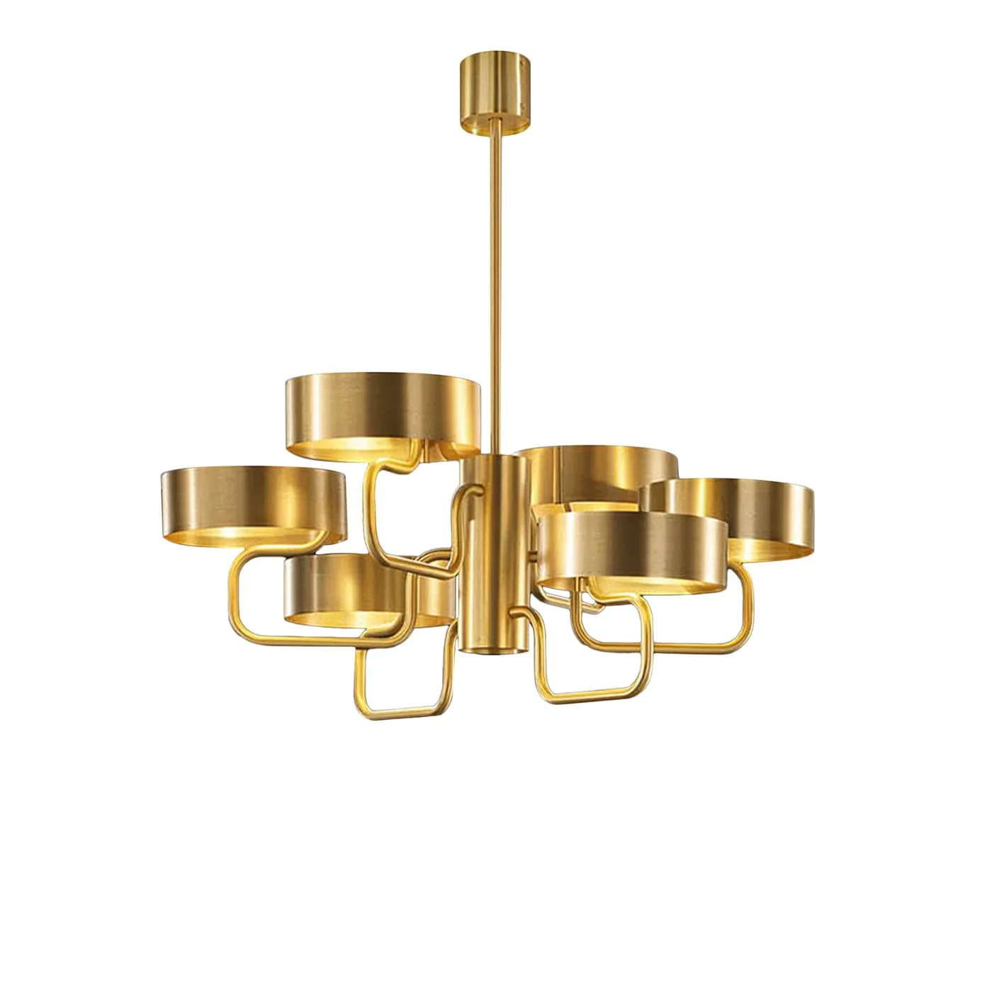 MASIERO | SOUND GALVANIZED BRUSHED METAL 6-LIGHT CHANDELIER | ,405.00