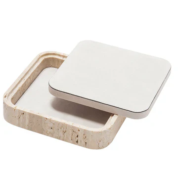 GIOBAGNARA | GIZA LEATHER & MARBLE SQUARE BOX #11 | $855.00 - Image 2