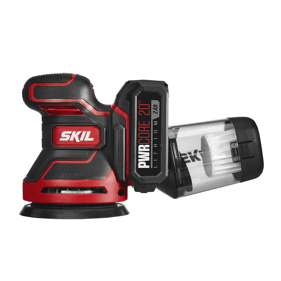 SKIL PWR CORE 20 Brushless 20V Random Orbital Sander with 2X2.0Ah Battery and Charger Starter Kit - Image 2