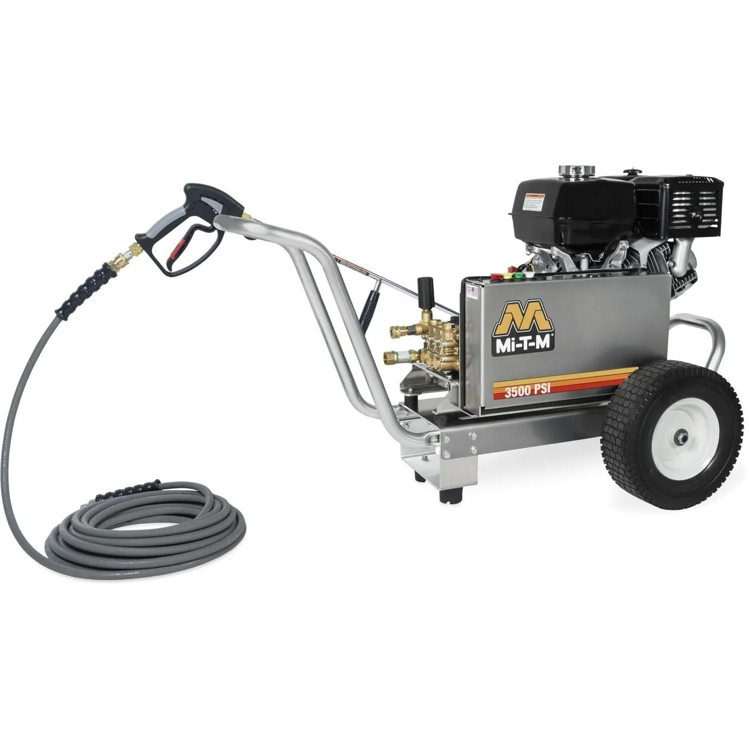 Mi-T-M CBA-3504-1MAH CBA Aluminum Series 3500 PSI Gasoline Belt Drive Cold Water Pressure Washer