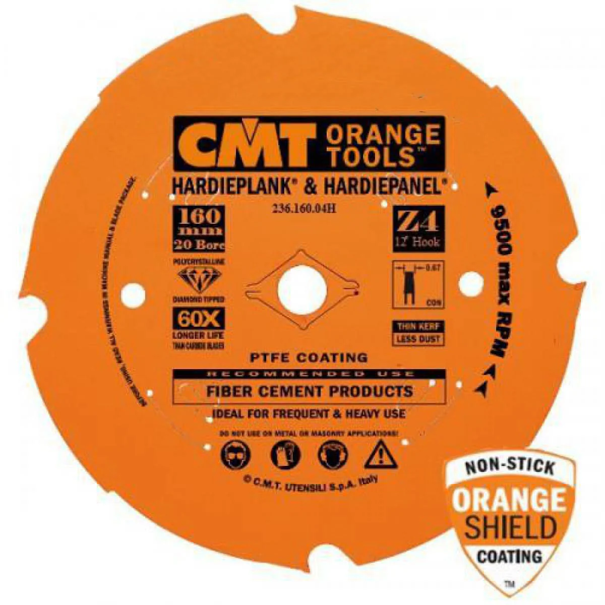 CMT 236.160.04H Fiber Cement Blade, 160mm x 4 Teeth, for TS 55 / HK 55 - Image 2
